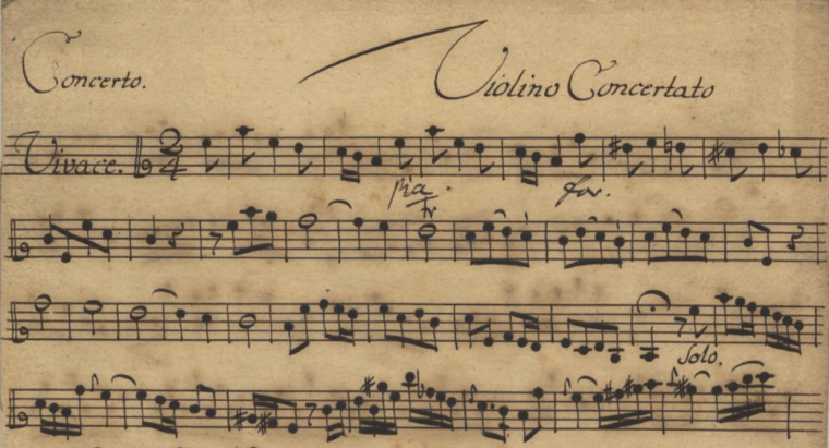 Andrea Zani - Concerto in la minore, I, violino