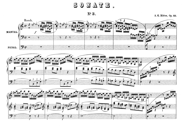 A. G. Ritter, Sonata n. 3 op. 23