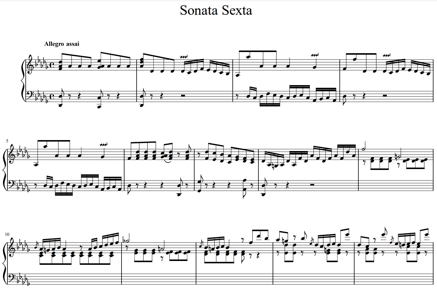 Turrini - Sonata sexta