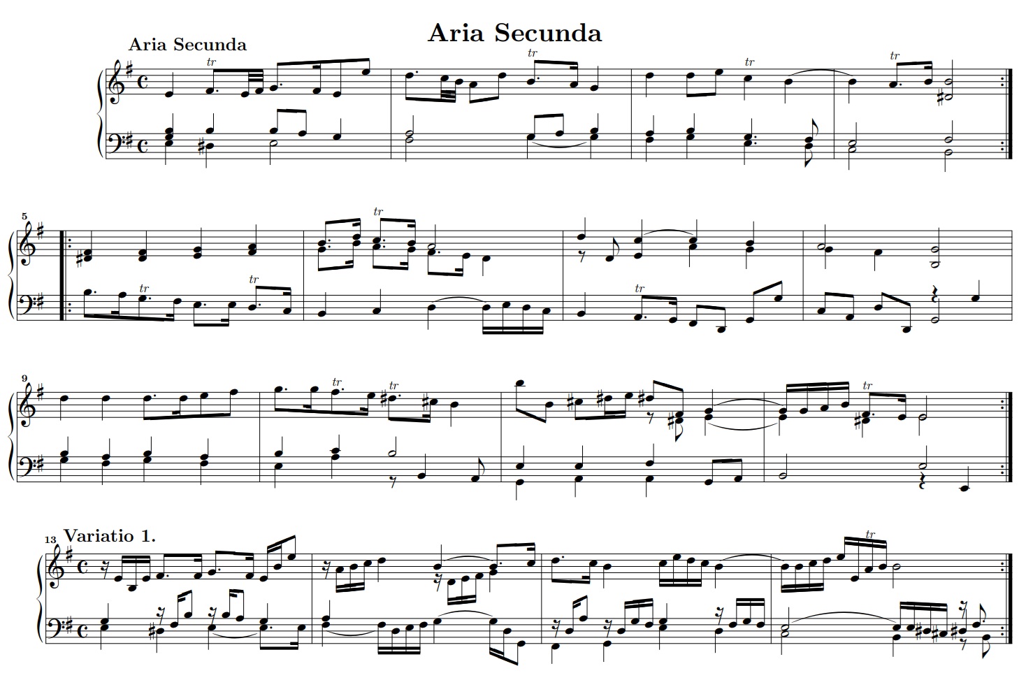 Aria secunda